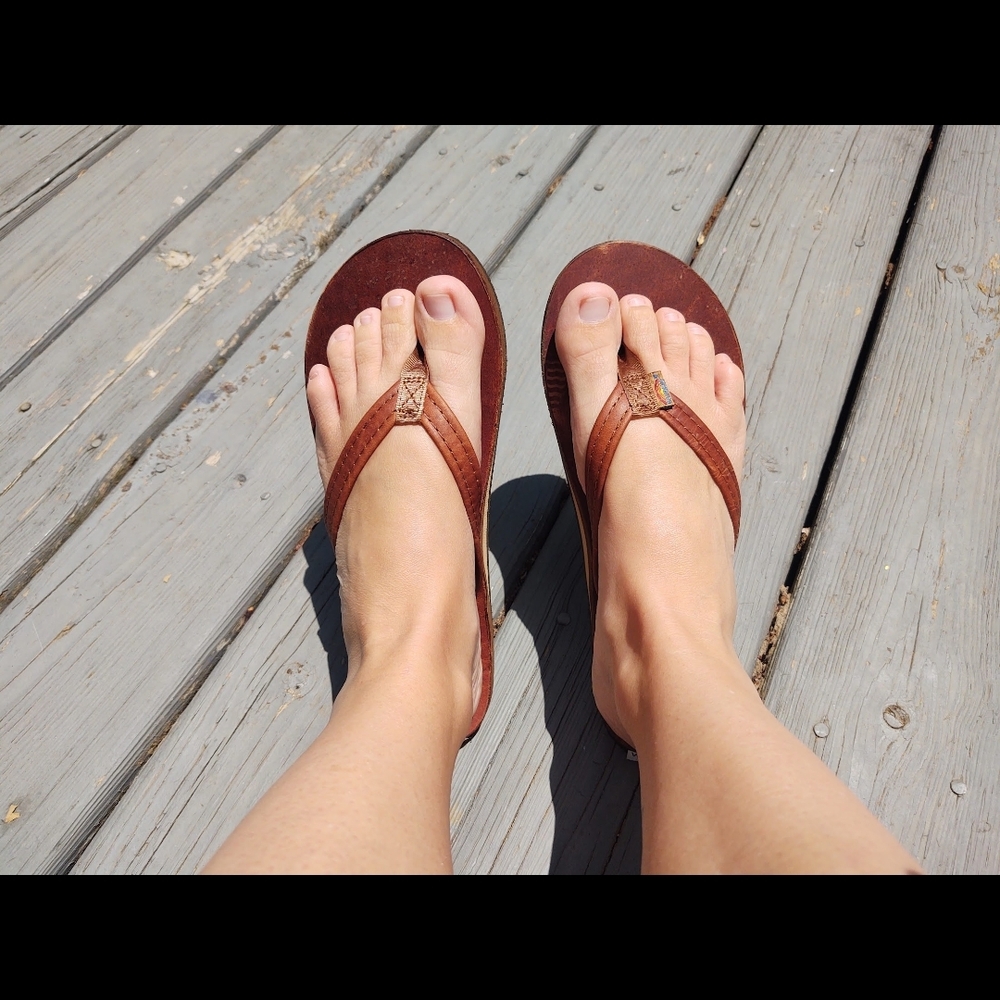 Women's Rainbow Sandals Size 7